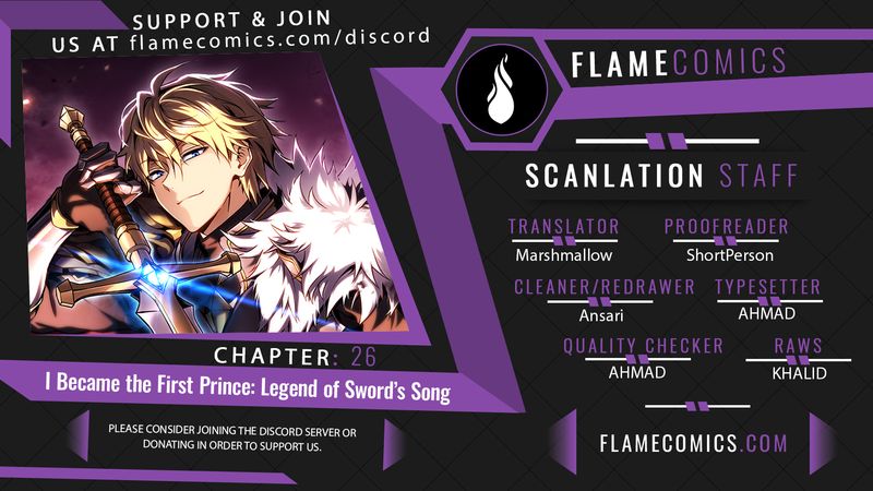 I Became the First Prince: Legend of Sword’s Song - Chapter 26 Page 1