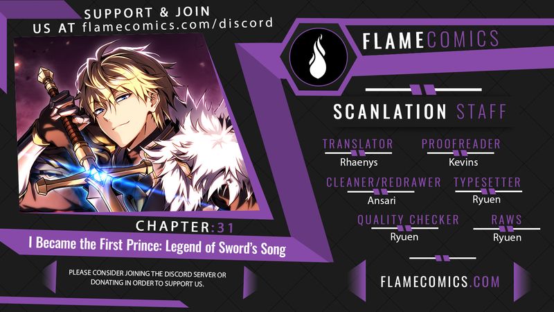 I Became the First Prince: Legend of Sword’s Song - Chapter 31 Page 1