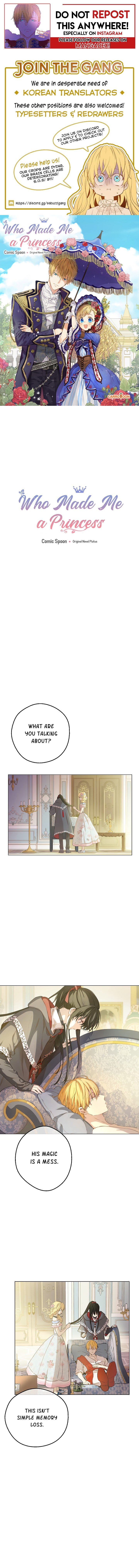 Who Made Me a Princess - Chapter 70 Page 1