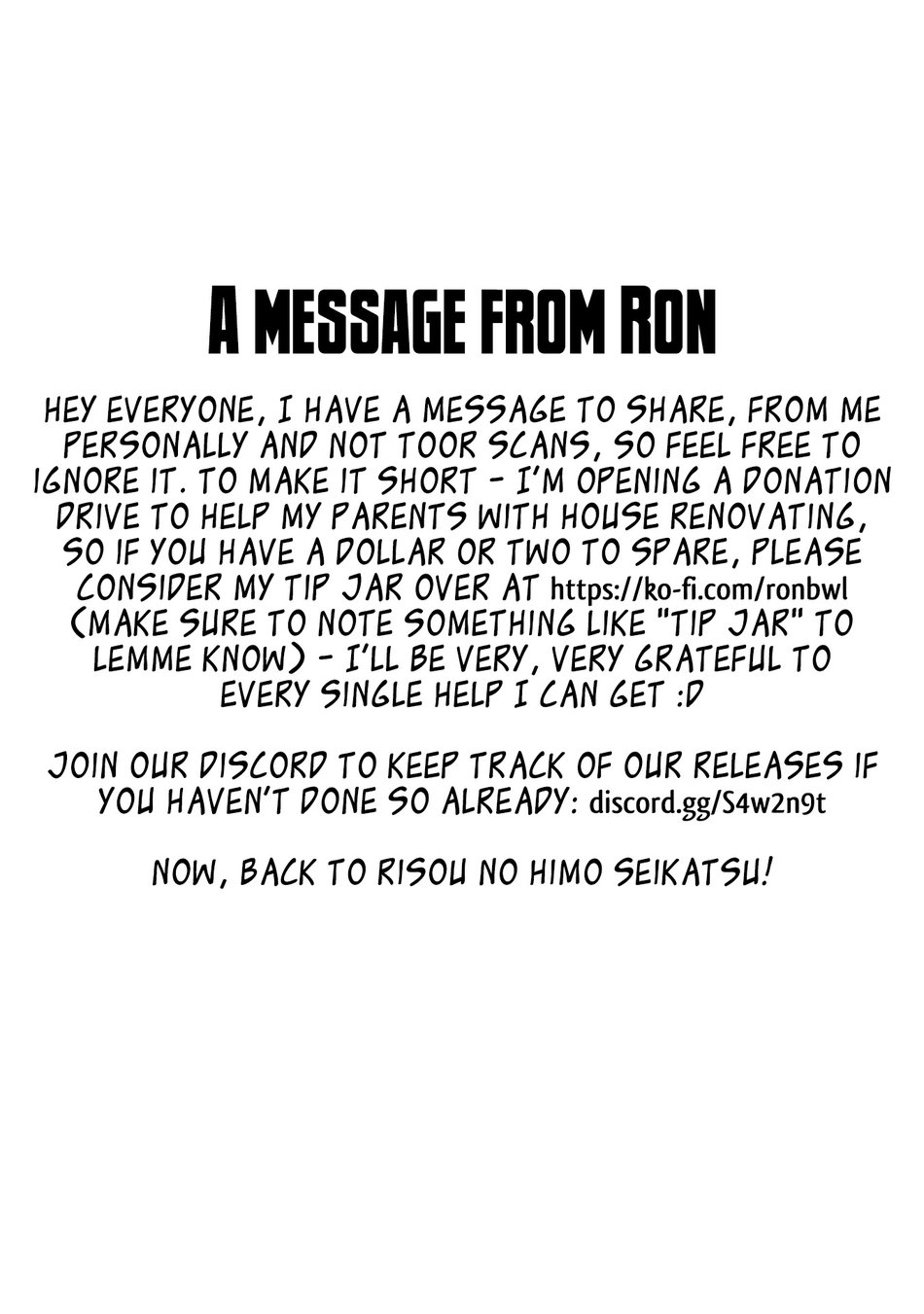 Risou no Himo Seikatsu - Chapter 66 Page 1